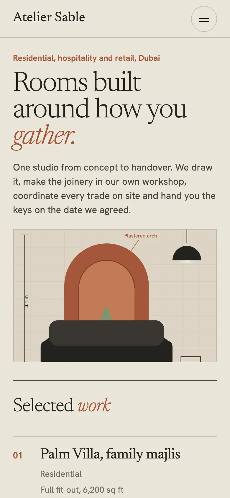 Atelier Sable on a phone